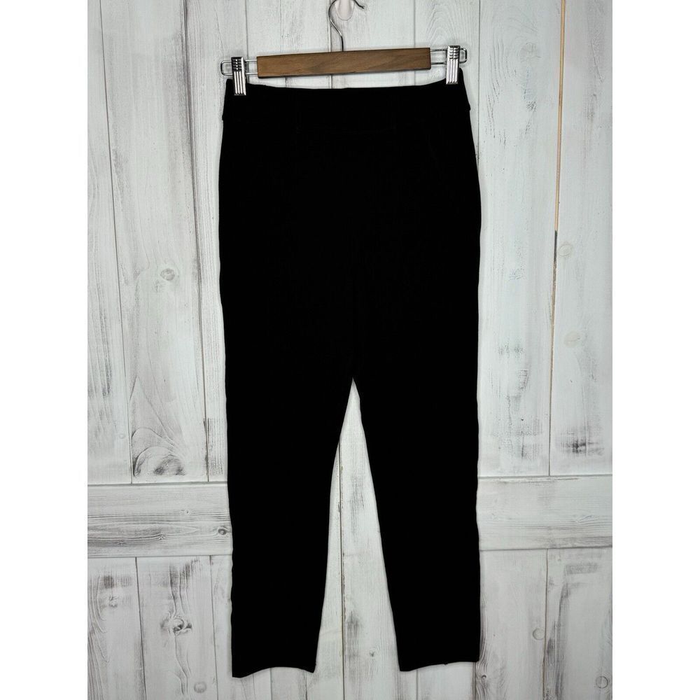FRANK & EILEEN MURPHY BILLION DOLLAR RAW HEM CROP STRETCH LEGGING PANTS BLACK XS